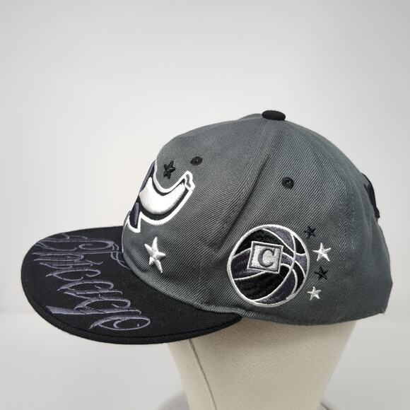 Chicago Premium Snapback Cap Gray One Size Adjustable Embroidered Vented Holes - Picture 3 of 9